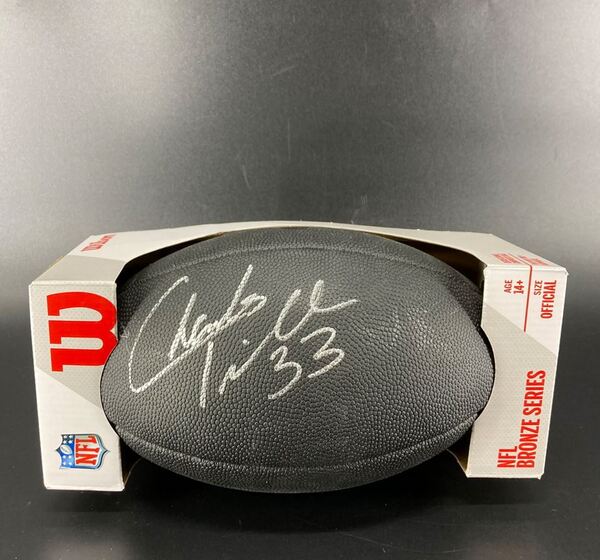 Legends - Bears Charles Tillman Signed Black Composite Football With Met...