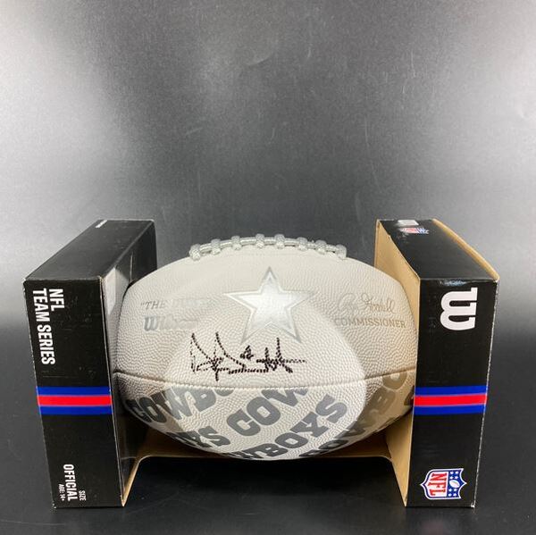 NFL - Cowboys Dak Prescott Signed Training Camp Composite Football