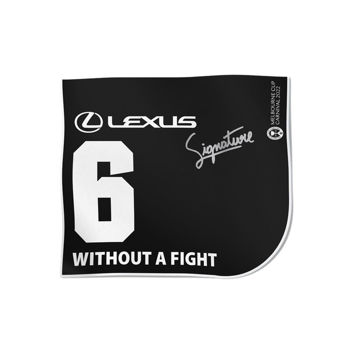 Without a Fight - William Buick Signed Melbourne Cup Saddlecloth