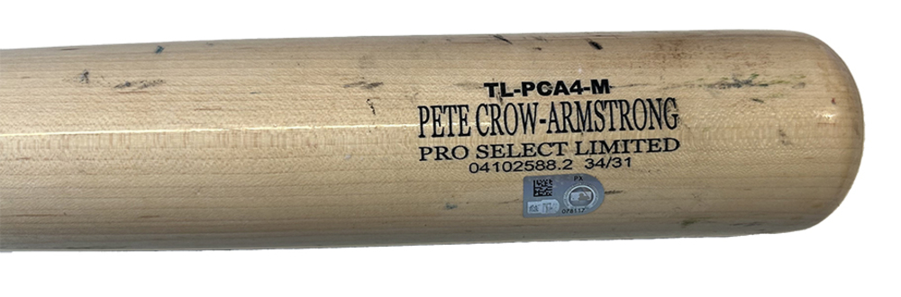 90s BADTASTE バッドテイスト USUGROW ウスグロウ ドッグタグ Pete Crow-Armstrong Game-Used Broken Bat - Tarik Skubal to Pete