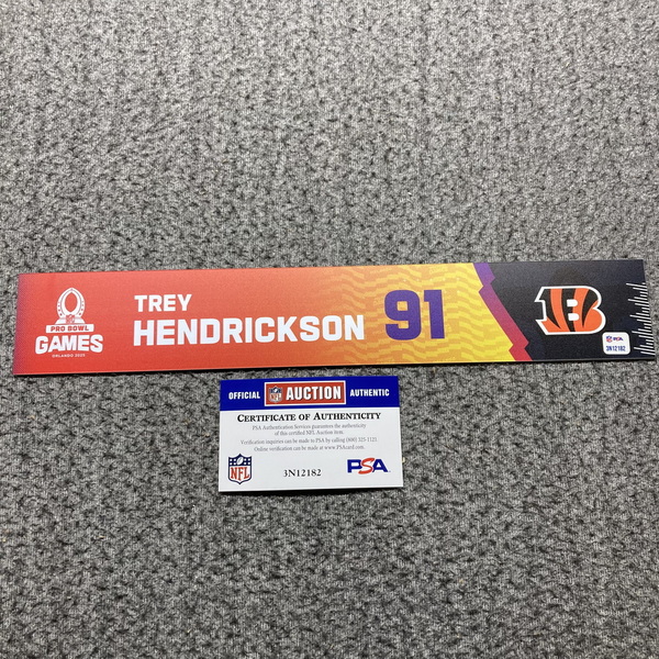 NFL - Bengals Trey Hendrickson 2024 Pro Bowl Games Nameplate 1 of 1