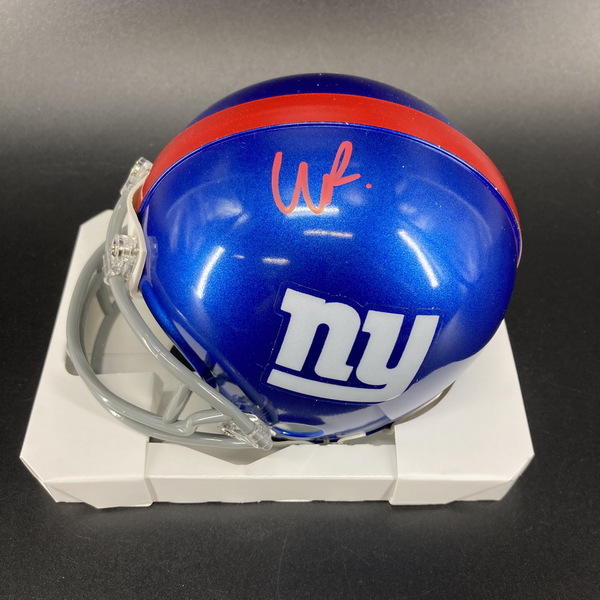 NFL - Giants Wandale Robinson signed mini helmet