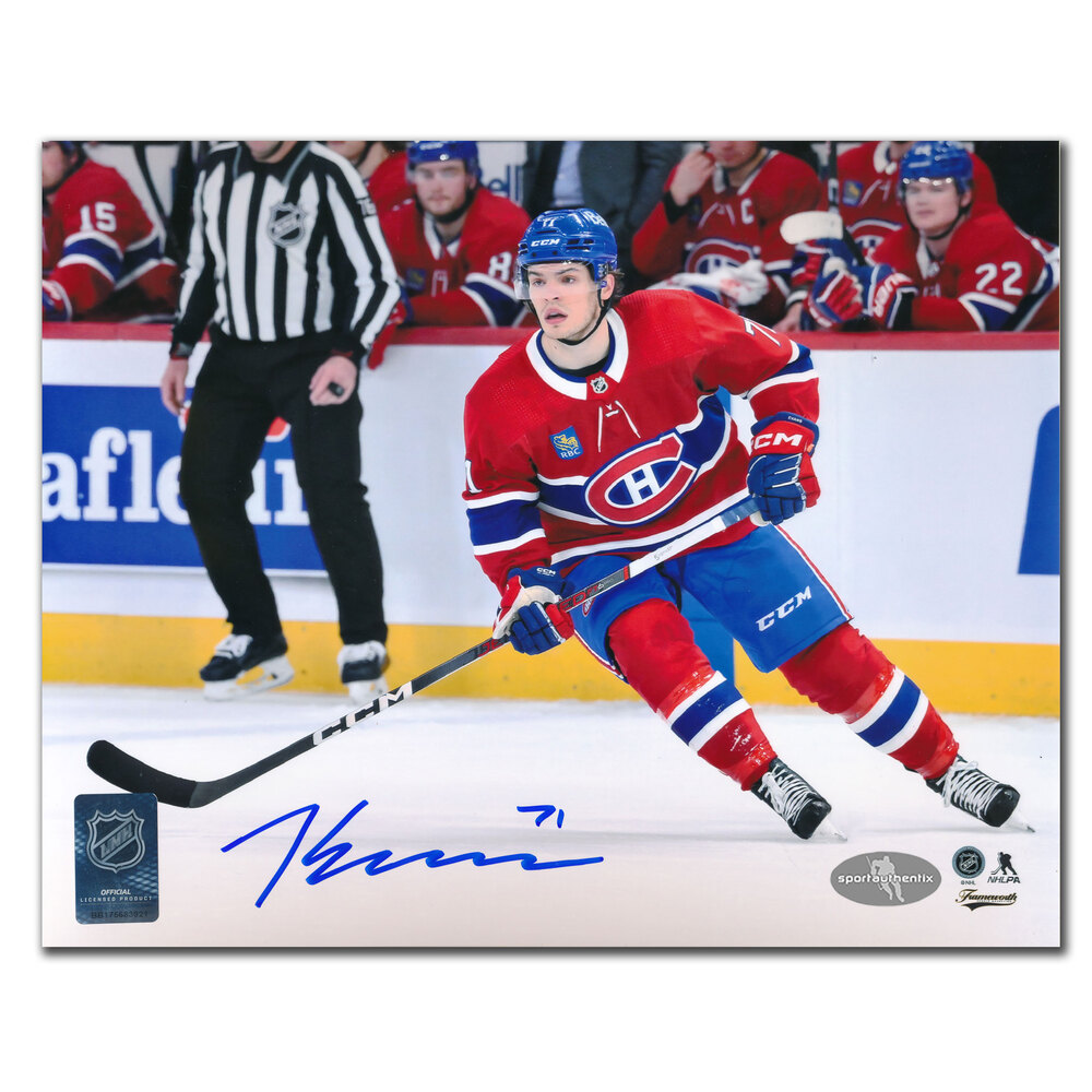Jake Evans Autographed Montreal Canadiens 8x10 Photo · Full Stride