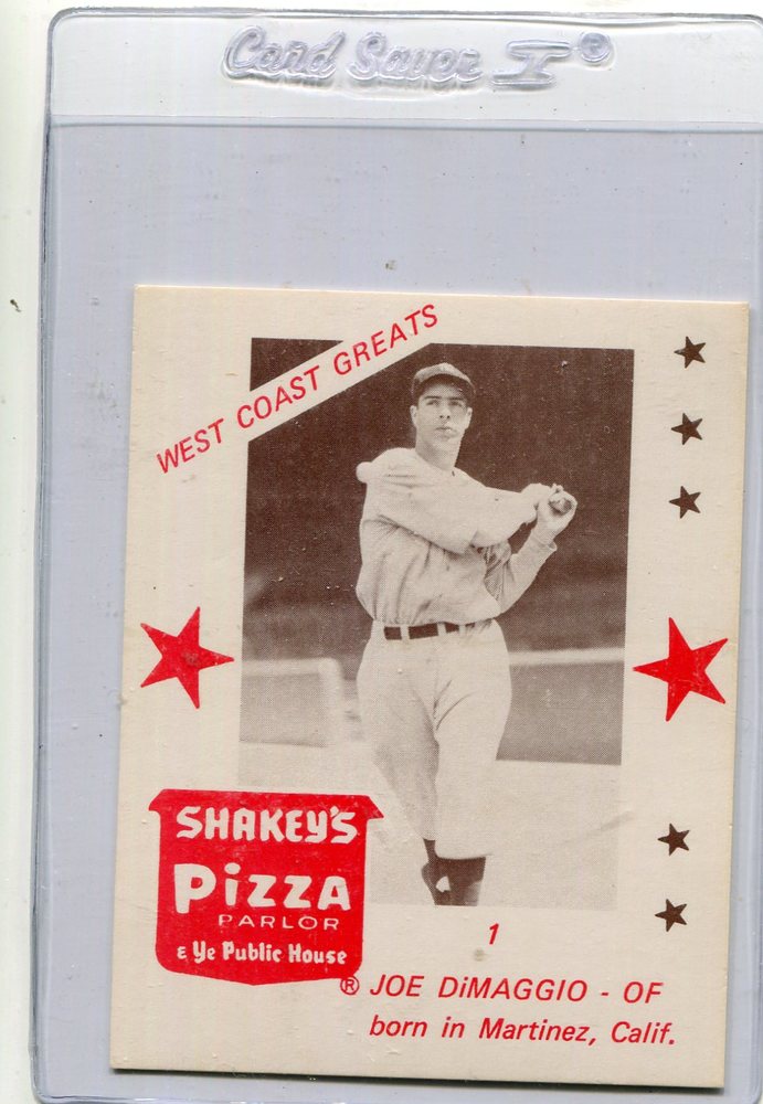 1975 Shakey's Pizza #1 Joe DiMaggio