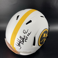 HOF - Steelers John Stallworth Signed Authentic Lunar Eclipse Helmet