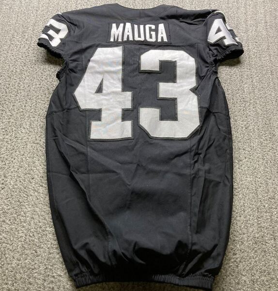 STS - Raiders Kana'I Mauga Game Used Jersey (11/24/24) Size 42 with 65 S...