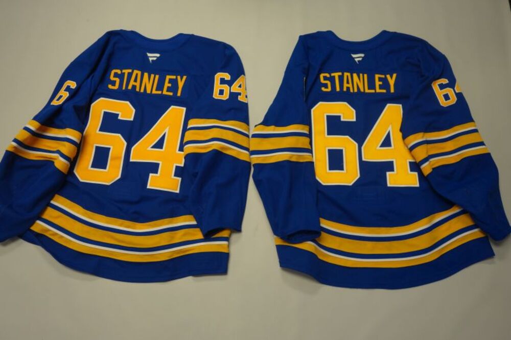 Logan Stanley 2025-26 Buffalo Sabres Set 2 Home Jerseys