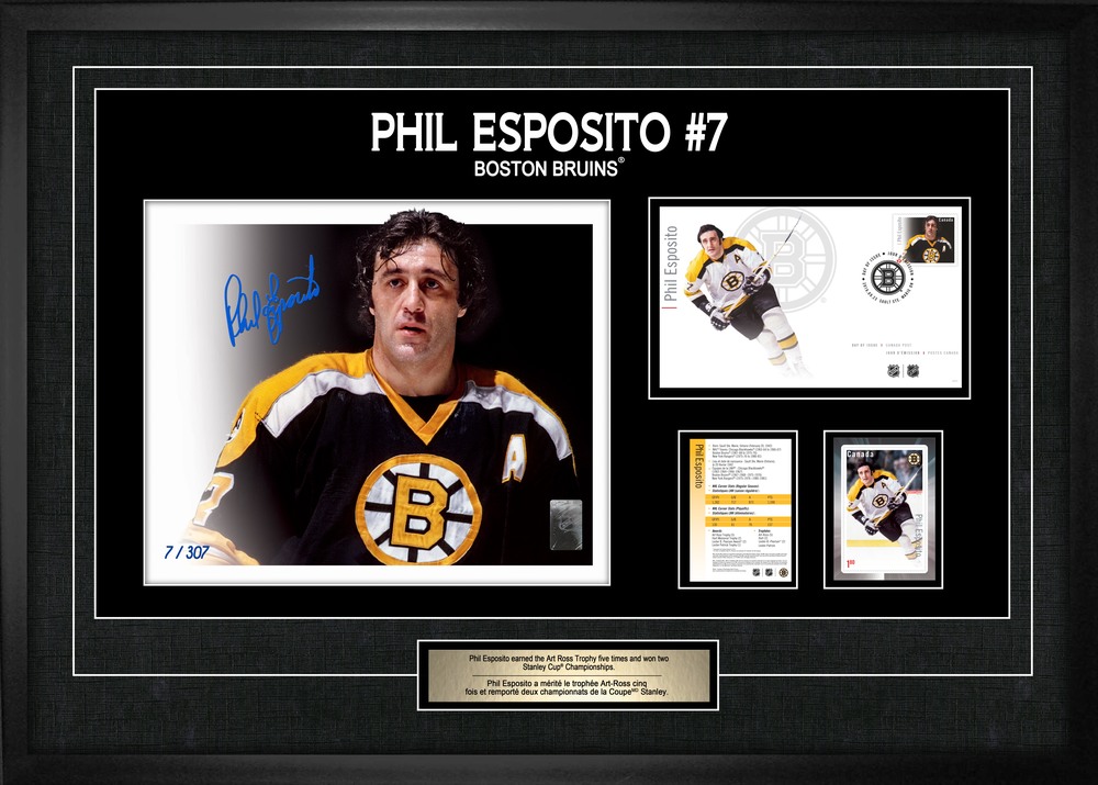 Phil Esposito Signed Canada Post Forwards Collage Bruins L/E 307