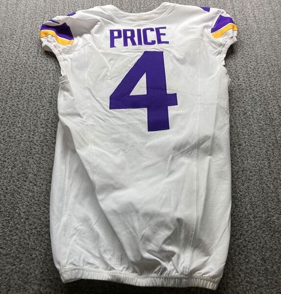 Dublin Games - Vikings Myles Price Game Worn Jersey (9/28/2025) Size 40 ...