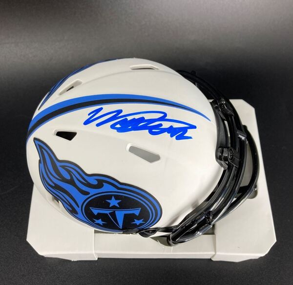 NFL - Titans Will Levis signed lunar eclipse mini helmet
