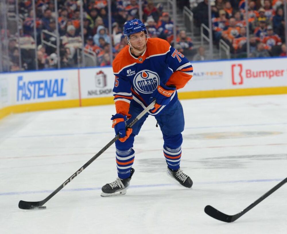 Alec Regula #75 - Edmonton Oilers Shirts Off Our Backs Meet & Greet Opportunity - Includes On-Ice Photo, Autographed Jersey & 2 Tickets to Jan 24th Game vs Washington Capitals!