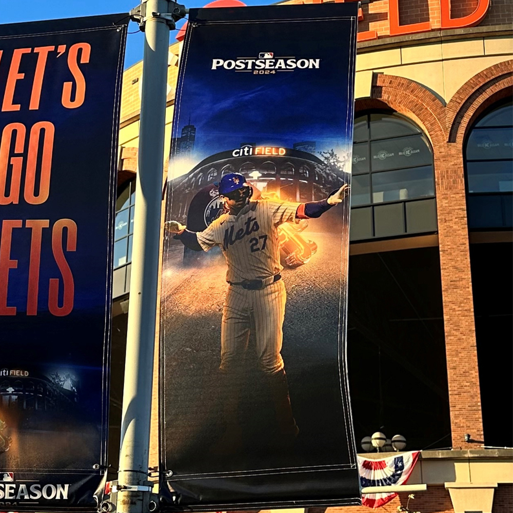 Mark Vientos #27 - Citi Field Banner - 2024 Postseason | New York