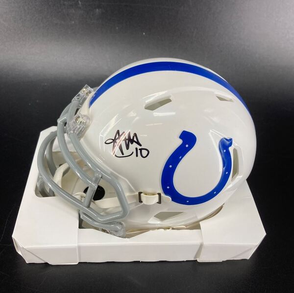 Colts - Adonai Mitchell Signed Mini Helmet (Not Authenticated)