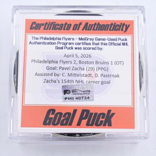 Image of Zacha, Pavel - Detroit Red Wings - April 5, 2026 at Philadelphia Flyers (Flyers Logo)