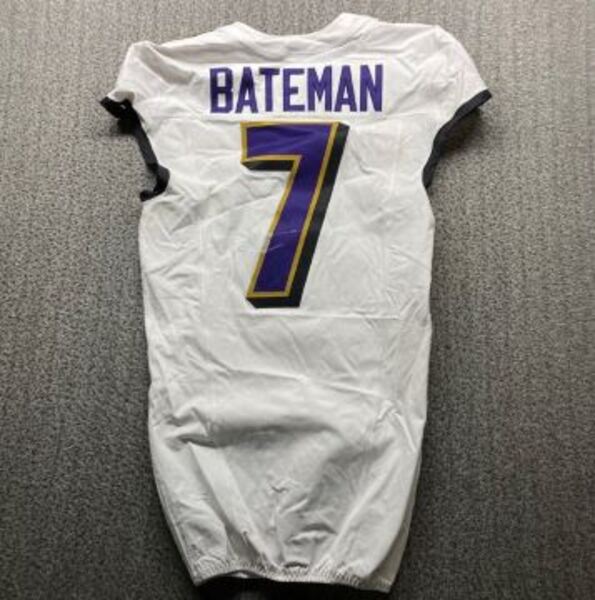 Crucial Catch - Ravens Rashod Bateman Game Worn Jersey (10/30/2025) Size 38