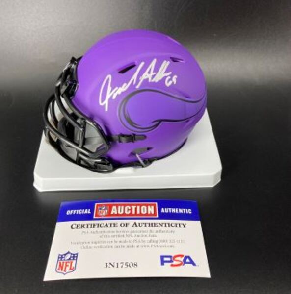 HOF - Vikings Jared Allen Signed Mini Helmet