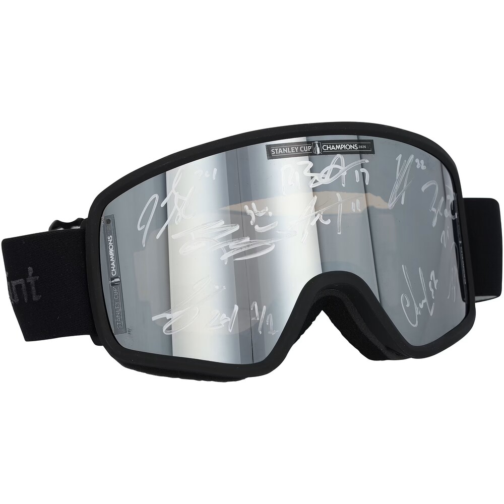 Carolina Hurricanes Autographed 2026 Stanley Cup Champions Celebration-Used Locker Room Goggles - Limited Edition 1 of 1