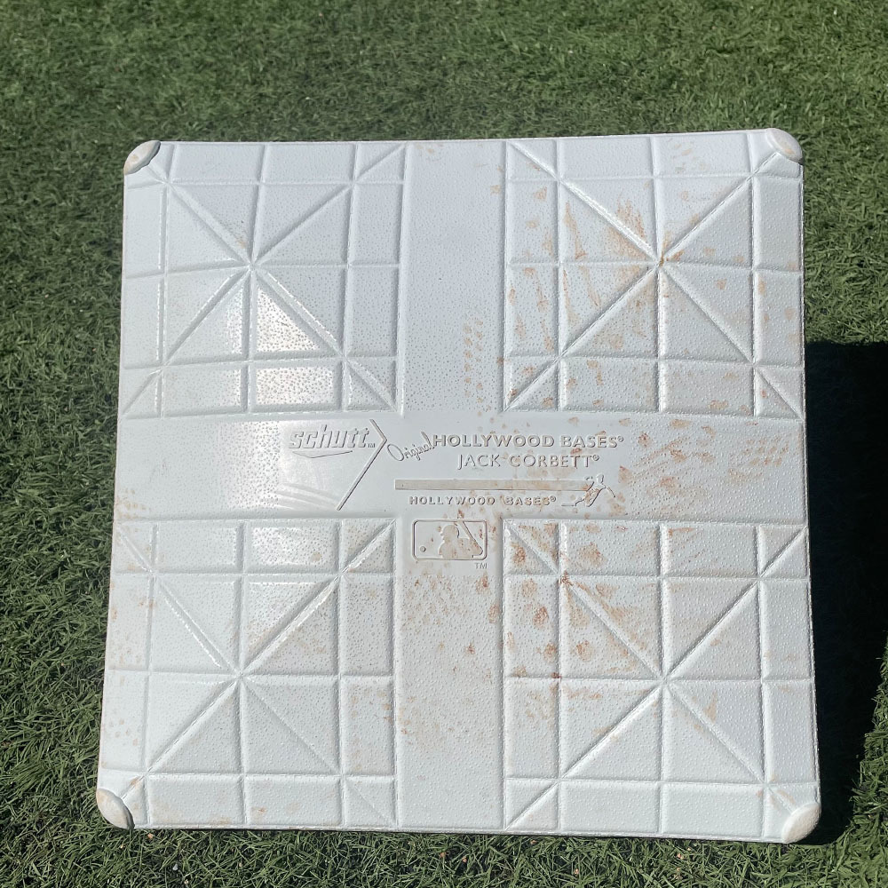 Game Used 3rd Base Innings 13 2022 Old Timers Day Jewels 8/27/22