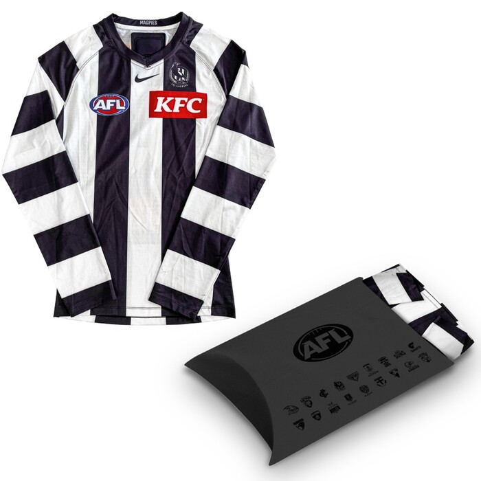 Bobby Hill #23 Collingwood 2023 Player Issue Long Sleeve Away Guernsey  
