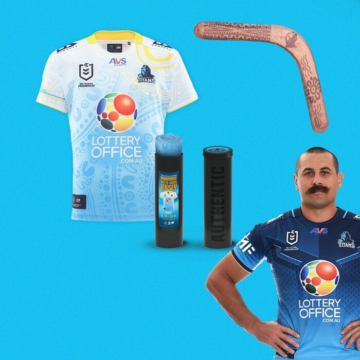 Photo of NRL #15 2025 Gold Coast Titans Indigenous Jersey