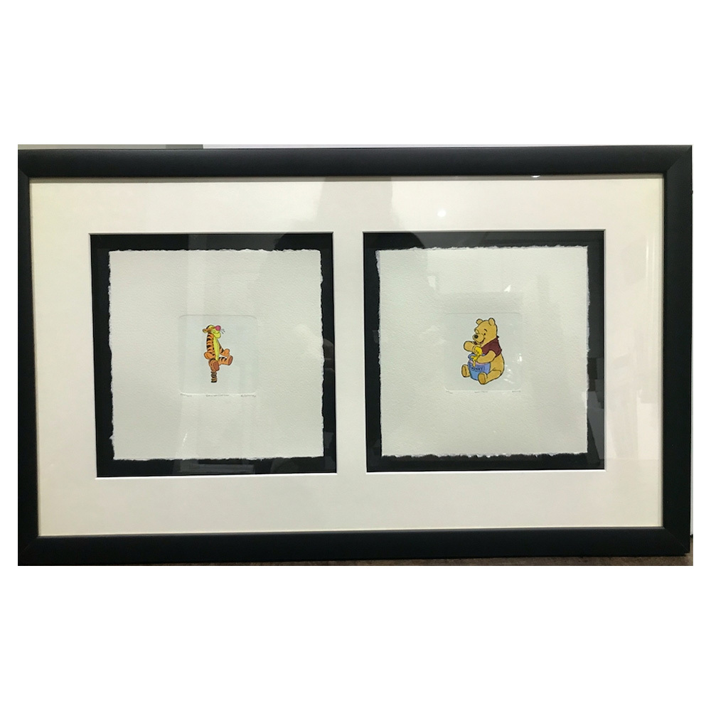 Winnie the Pooh and Tigger Framed Limited-Edition Double Etching