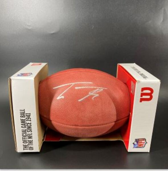 NFL - Raiders Tre Tucker Signed Authentic Football