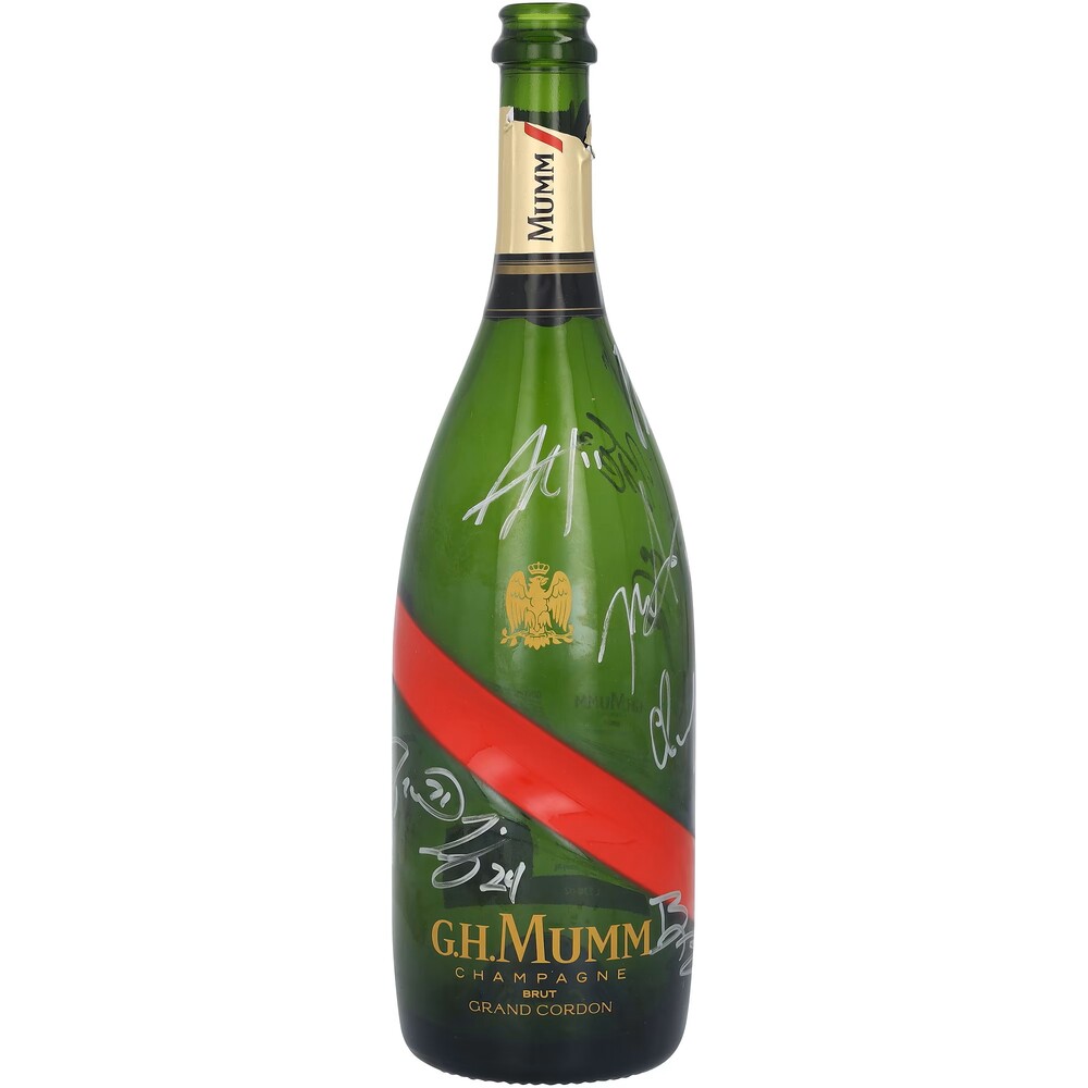 Carolina Hurricanes Autographed 2026 Stanley Cup Champions Celebration-Used Locker Room Mumm Champagne Bottle - Limited Edition of 10