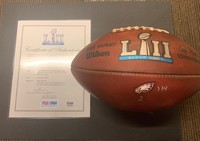 Eagles Offense Game Used SB LII Football