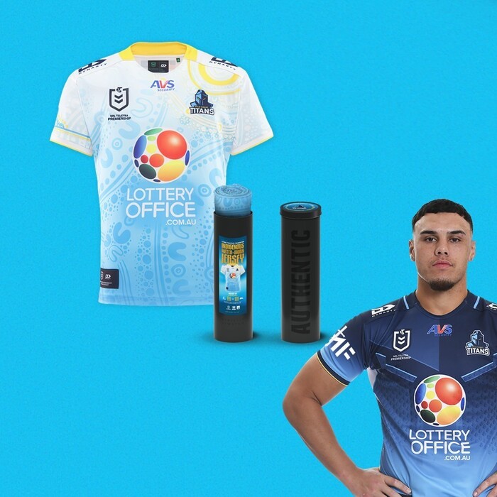 Photo of NRL #16 2025 Gold Coast Titans Indigenous Jersey