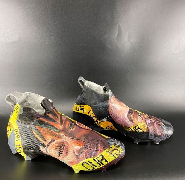 MCMC - Troy Vincent Custom Cleats 2025 Season Size 14 Proceeds Benefit L...