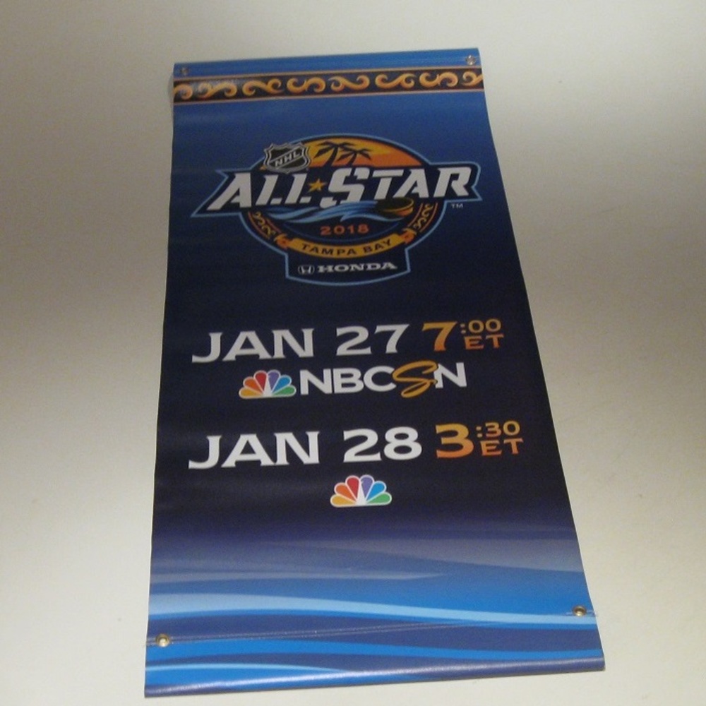 2018 NHL All Star Game Street Pole Banner 