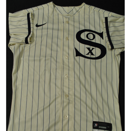2021 New York Yankees vs. Chicago White Sox in Dyersville, Iowa - Game-Used 1919 Throwback Jersey - Cesar Hernandez - Size 42 - 2B S2