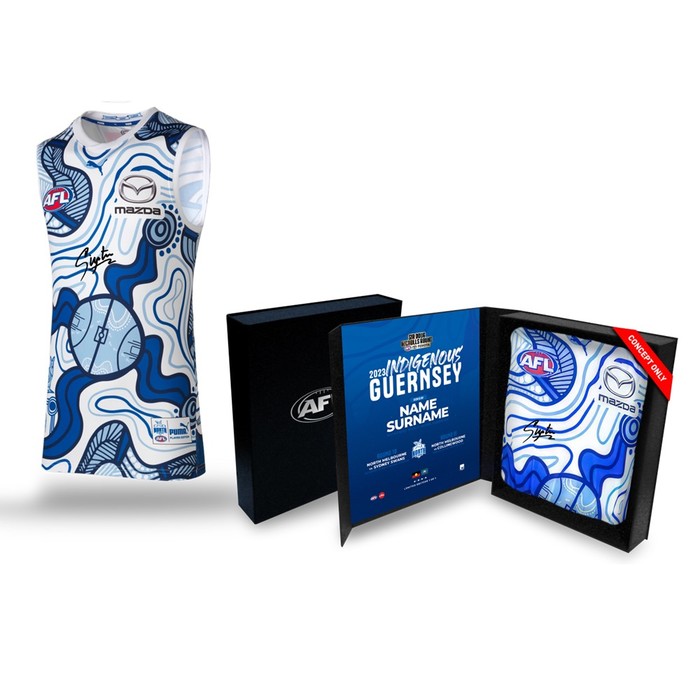 Jy Simpkin North Melbourne Football Club Signed Player Indigenous Guernsey  