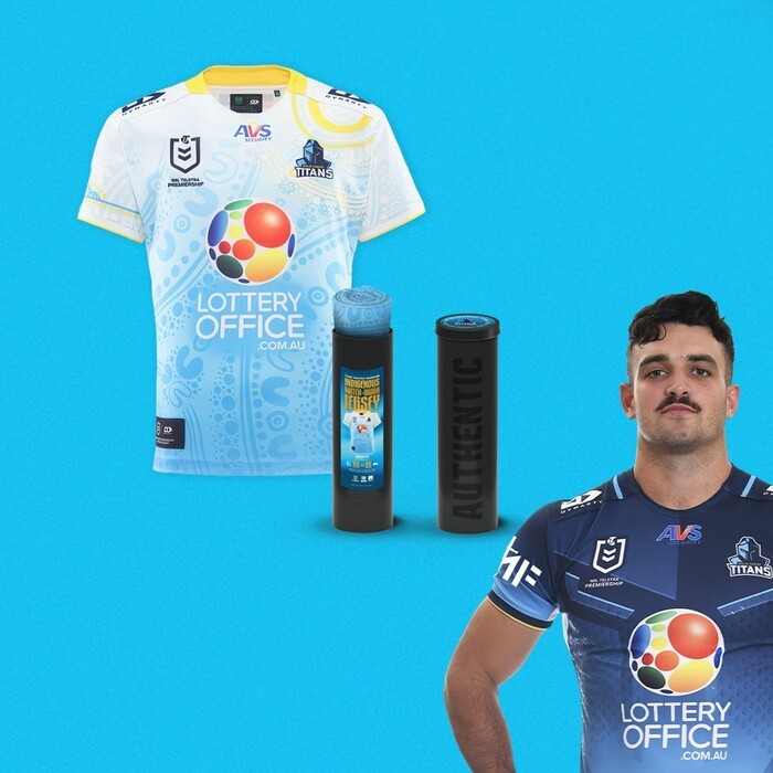 Photo of NRL #17 2025 Gold Coast Titans Indigenous Jersey