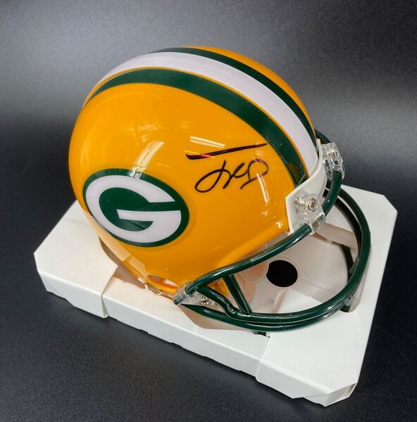 NFL - Packers Jayden Reed Signed Mini Helmet