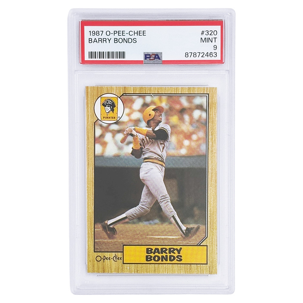 Barry Bonds 1987 O-Pee-Chee Rookie Card - PSA 9