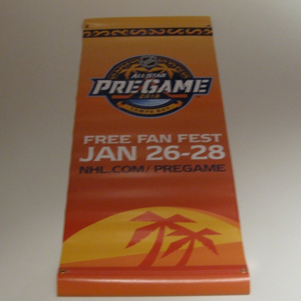 2018 NHL All Star Game Pregame Street Pole Banner 