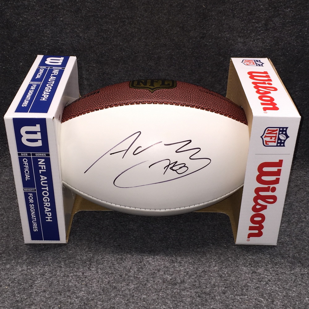 STS - Steelers Alejandro Villanueva signed panel ball