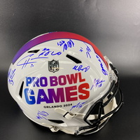 NFL - Replica Pro Bowl Games Speed Helmet Signed by Over 15 Plays includ...