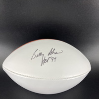 HOF - Bills Billy Shaw Signed Panel Ball With HOF 91 Inscription