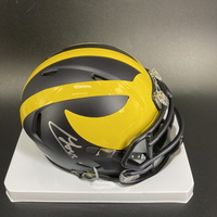 NFL - Michigan Colston Loveland Signed Mini Helmet
