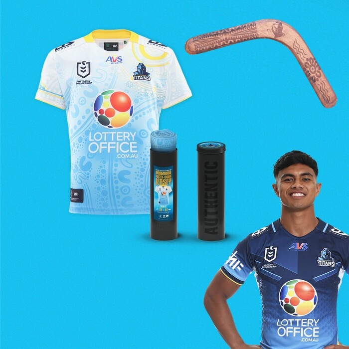 Photo of NRL #18 2025 Gold Coast Titans Indigenous Jersey