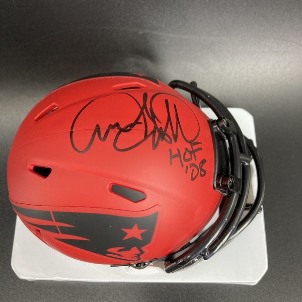 HOF - Patriots Andre Tippett Signed Rave Mini Helmet