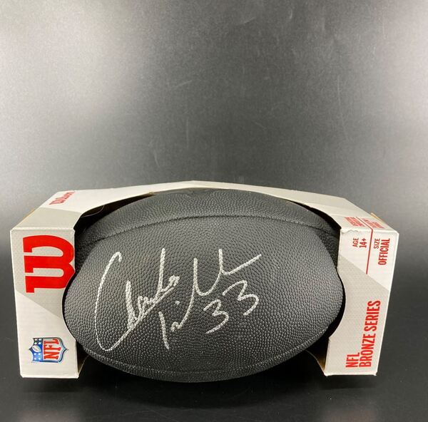Legends - Bears Charles Tillman Signed Black Composite Football With Met...