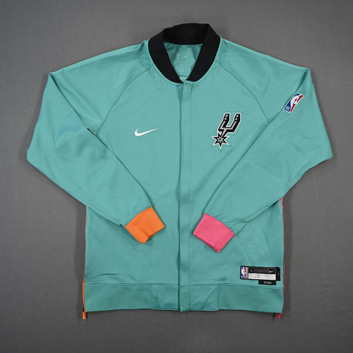 Image of Branham, Malakai - San Antonio Spurs - Game-Issued City Edition Jacket - 2022-23 NBA Season