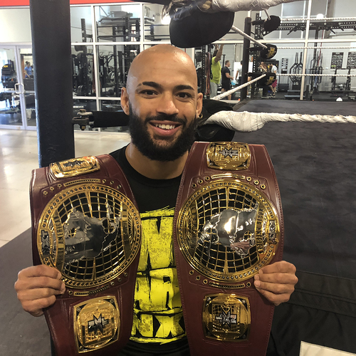 Ricochet SIGNED North American Championship Replica Title