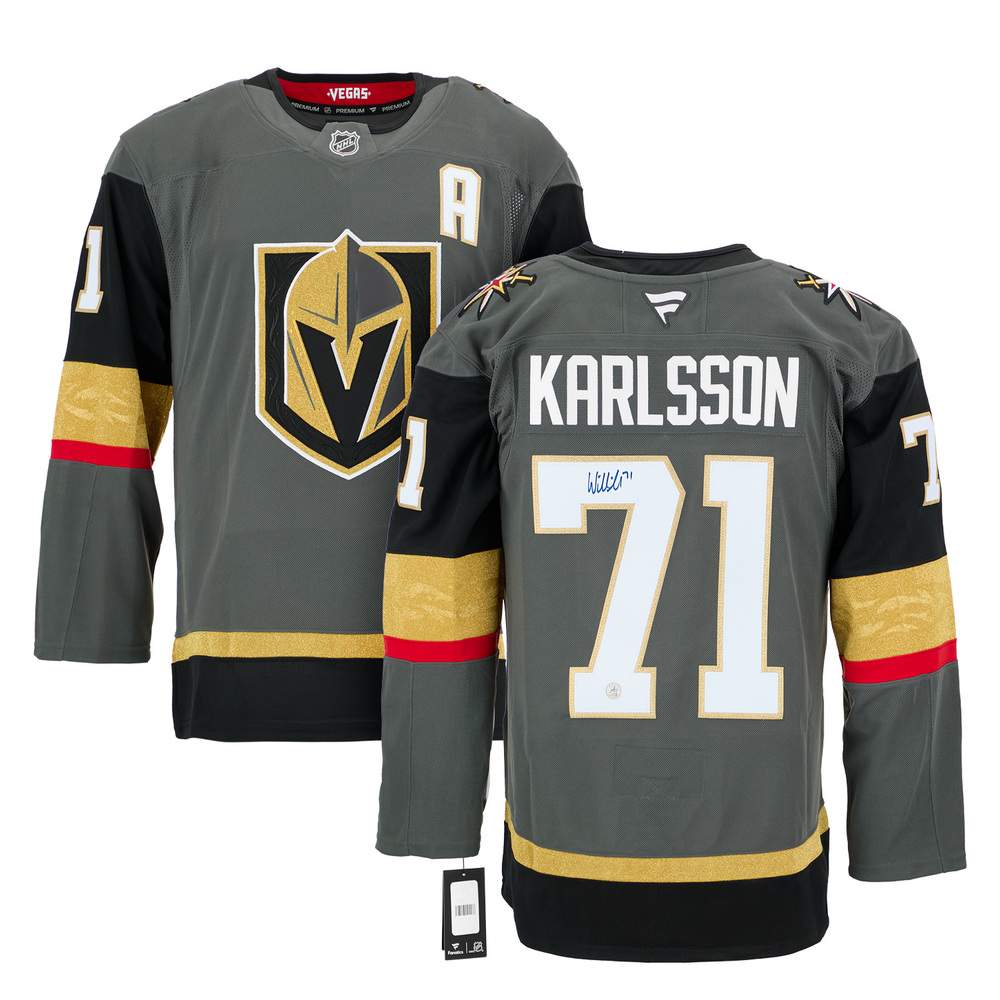 William Karlsson Signed Vegas Golden Knights Alt Grey Fanatics Premium Jersey