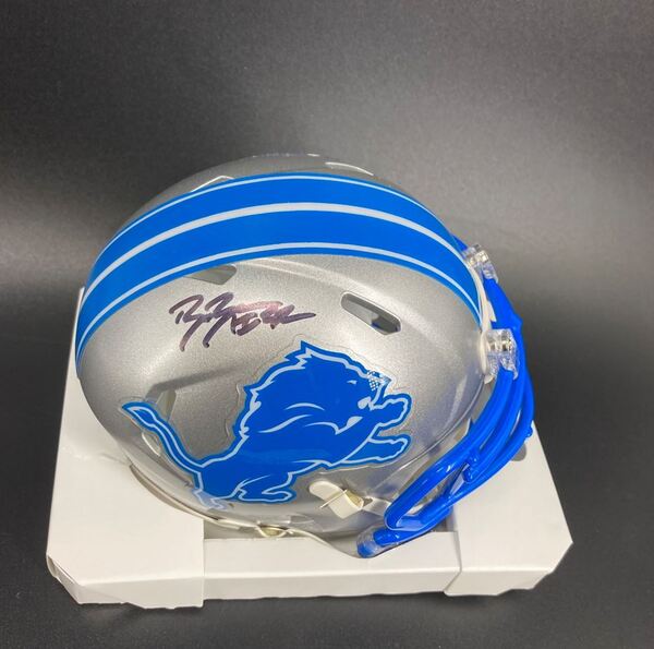 Lions - Brian Branch Signed Mini Helmet