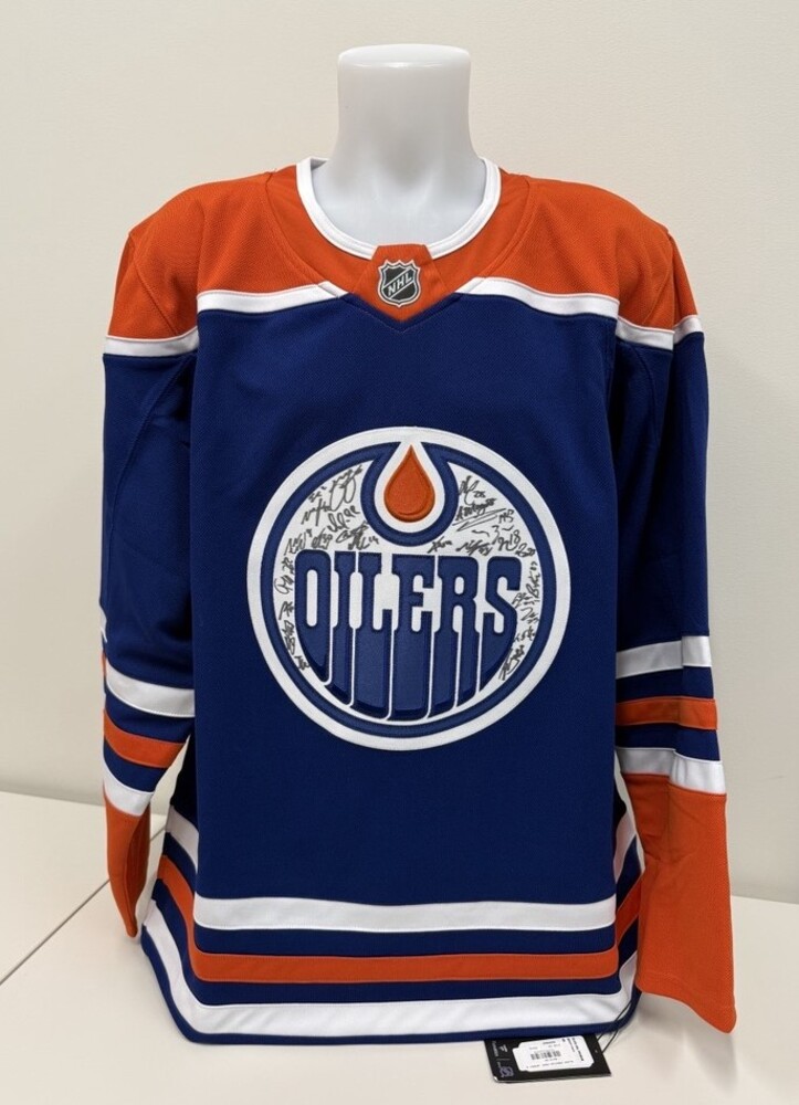 Edmonton Oilers Team Signed Jersey - Presented to the Auction Winner by #97 Connor McDavid
