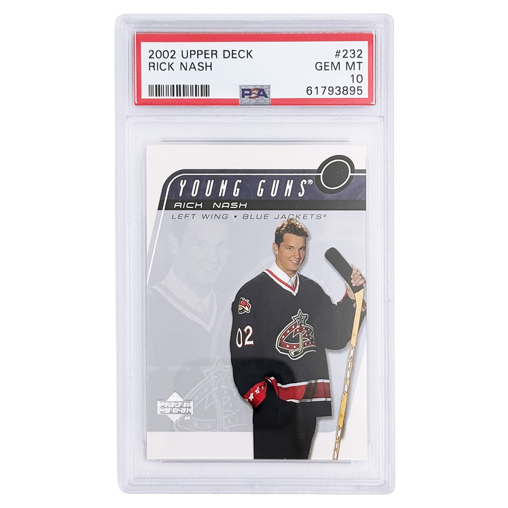 Rick Nash 2002-03 Upper Deck Young Guns Rookie Card - PSA 10